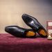 Leather Shoes Men's Brock Business Dress Wholesale Casual Summer Genuine Leather Hand-polished Small Square Head Wedding Men's Shoes_vogvips.com