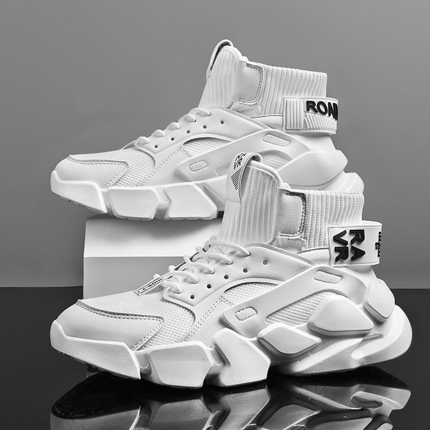 Men Vulcanized Shoes 2023 New Fashion Light Shoes Men Women High-rise Sneakers Breathable Walking Running Shoes Plus Size 46_vogvips.com