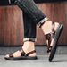 Sandals Outdoor Open Toed Casual Slippers, Soft Soled Non Slip Beach Shoes, Trendy Men's Sandals, Breathable And Durable_vogvips.com