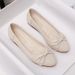 Beef Tendon Soft-soled Doudou Shoes, Mother One-pedal Pointed Flat-soled Shallow-mouth Women's Single Shoes_vogvips.com