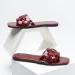 Design Slippers Cross Border New Women Flat Slippers Worn Outside Fashionable Woven Square Toe Rubber Sole Anti Slip One_vogvips.com