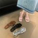 Women's Sandals Casual Summer Open Light Comfortable Flats Foot Fighter Outdoor Pinch Toe Beach Sandals_vogvips.com