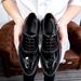 Euro Step British Brogue Carved Leather For Men, Summer New Trendy Breathable Formal Casual Shoes, Youth Korean Style Shoes_vogvips.com