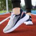 New Women's Summer Breathable Thin Mesh Sports Running Flyknit Trendy Soft Bottom Couple Casual Board Shoes_vogvips.com
