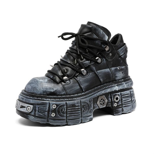 Locomotive Wind Tooling Boots Platform Shoes Heavy Metal Punk Boots Martin Boots_vogvips.com