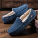 501-3 Winter Men's Bean Shoes Cotton Shoes Driving Shoes Low-top Mid-mouth Flip-on Warm Flat Casual Leather Shoes with Velvet_vogvips.com