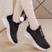 Breathable Single-mesh Sports For Women, 2026 Summer New Women's Fly-knit Mesh Running Shoes, Slip-on Casual White Shoes_vogvips.com