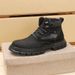 European Style Martin For Men 2025 New Retro Short Cow Suede Work Soft Sole Height Increasing Yellow Boots_vogvips.com