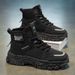 European Warm Series High-top Martin Autumn Winter New Work Shoes Men's Trendy Versatile Thick-soled Sports Ankle Boots_vogvips.com