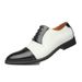 Cross-border Large-size Brogue Business Men's Color-blocked Pointed-toe British Leather Wedding Shoes, Sizes 38-48,_vogvips.com