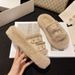 Autumn Winter New Indoor Home Cross Thick Furry For Women Non-Slip Soft Sole Household Cotton Slippers_vogvips.com