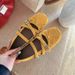 Cowhide Version 6cm Hidden Wedge Square Toe Bowknot Belt Buckle Silver Mary Jane Single Soft Sole Ballet Shoes_vogvips.com