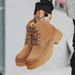 Martin Boots Men's Retro Tooling Boots Locomotive Short Boots Thick-soled Heightening Rhubarb Boots_vogvips.com