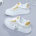 Mesh Little White Shoes Women's Korean Version Shoes Female Casual Students Breathable Thick Baseplate Shoes_vogvips.com