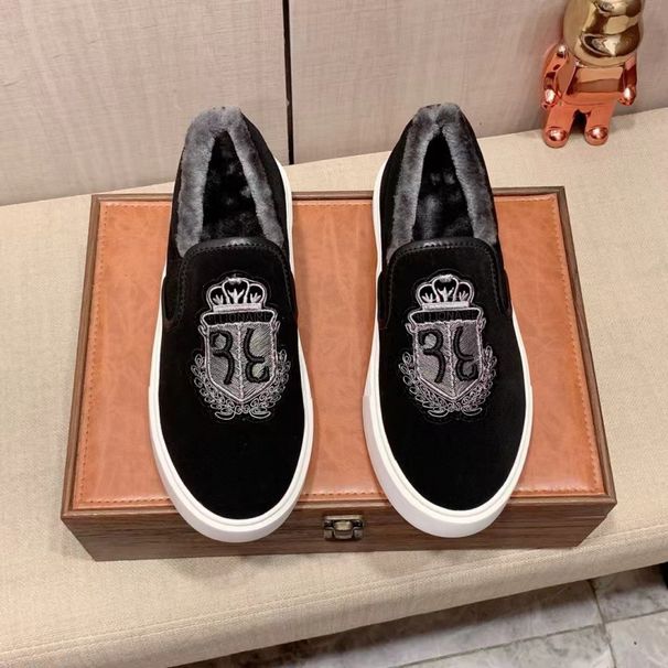 New Style Winter Men's Business Loafers Slip-On Warm Fleece Casual Sneakers_vogvips.com