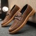 Advanced Casual Black British Style Men's Formal Leather Shoes, Waterproof And High-end Sports Round Toe Anti Slip, New_vogvips.com