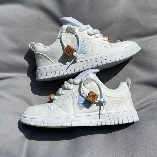 Fashionable Trendy White Loafers With High Aesthetic Appeal, New Thick-tongue Casual Shoes, Light Luxury Versatile_vogvips.com