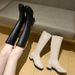 34-43 Large Size Shoes 41 Fat Feet Thick Heel Women's Small Korean Style Over-the-Knee Knight Boots 42_vogvips.com