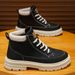 Plus-Size Men's Shoes Men's Martin Boots Youth Trendy Thin Breathable Versatile Work Casual Shoes_vogvips.com