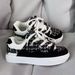 Men's INS Trend Couple Bread Black And White Suede Canvas Patchwork Unisex Casual Skate Shoes Sneakers_vogvips.com