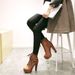 Foreign Trade Hot-Selling European And American Style Cross-Strap Martin Short High Heel Shoes Waterproof Platform Belt_vogvips.com
