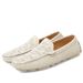 Euro Step Autumn Summer 2025 New Men's Shoes Large Size Lazy Pigskin Loafers British Korean Style Slip-On_vogvips.com