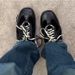 Cowhide Version~ Retro Black Dexun Lace-up Forrest Gump Women's Height-increasing Casual Sneakers Versatile Sports Shoes_vogvips.com