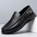 Euro Step 2025 Men's First Layer Cowhide Sheepskin Lining Breathable Fashion Loafers Genuine Leather Casual Business Shoes_vogvips.com