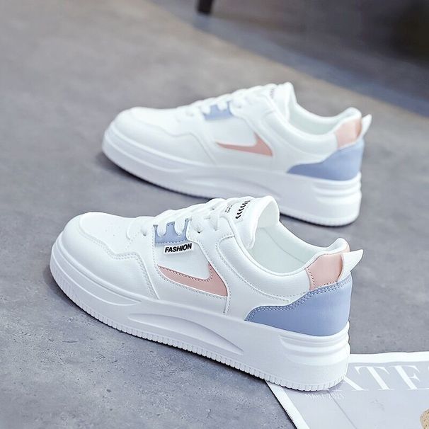 Ins Mesh White Sneakers Women 2023 Spring New Breathable Thick-Soled Korean Style Board Shoes For Fem Students_vogvips.com