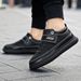 Autumn New Children's Microfiber Leather Sneakers Velcro Flat Casual Board Shoes_vogvips.com