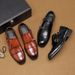 Men's Shoes Casual Leather Shoes Men's Business Gentleman Men's Leather Shoes Formal Men's Monk Shoes_vogvips.com