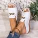 Large Size Women's Summer Wedge Heel Slippers Roman Style Fish Mouth Beach Sandals with Metal Decoration Thick Sole_vogvips.com