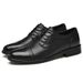 Euro Step Brogue Carved Business Formal Casual Leather Men's British Style Height-Increasing Top Layer Cowhide Groom Wedding Shoes_vogvips.com