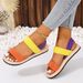 Elastic Band Cross Flat Women's Shoes 2023 New For Women Summer Outdoor Imitation Straw Linen Roman Sandals_vogvips.com