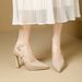 Comfortable Waterproof Platform High-heeled Shoes For Women, 2026 Summer New Style, Elegant Patent Leather Stiletto Pointed Toe Op_vogvips.com