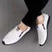 Harajuku Peas Breathable Genuine Leather Men Big Size Flat Loafers Moccasins Walking Driving Outdoor Travel Soft Shoes_vogvips.com