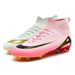 Seamless flying woven football shoes youth spike artificial grass game training sneakers_vogvips.com