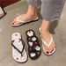 New Women's Summer Flip-flops Seaside Vacations, Flat-sod Beach Sandals For Outdoor Wear, Non-slip Flip-flops,_vogvips.com