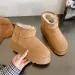 2025 Hot New Free Shipping Designer For Womens Brown Black Beige New Butterfly Knot Veet Cotton Boots_vogvips.com