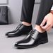 Leather shoes for men spring and autumn new men's business formal casual British office youth Groom's marriage_vogvips.com