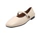 Soft-soled Shallow Mouth Versatile Flat-soled Single Shoes Women's Shoes Lightweight Low-heeled Casual Word Mary Jane_vogvips.com