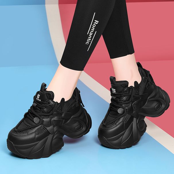 New Spring And Autumn Leisure Thick Soles All Match Women's Inner Elevation Travel Shoes For Women_vogvips.com