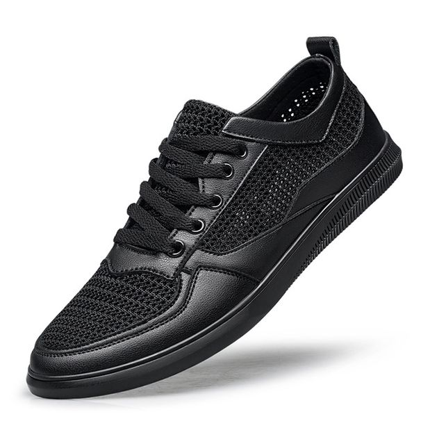 Men's Board Shoes Casual Shoes Men's Lace-up Round Head Low-top Shoes Men_vogvips.com
