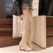 2025 Autumn Winter New Korean Style Mid-Heel Women's Large Size Versatile Pointed Toe Slim Over-the-Knee Stretch Boots_vogvips.com