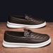 Four Seasons Low-top Business Casual Shoes Workwear Leather Trendy Slip-on Small Quantity Custom_vogvips.com