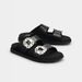 Women's Shoes Summer New Fashion Versatile Casual Flip Flops Square Buckle Rhinestone Double Strap Thick Bottom Beach Sandals Women's Outdoor Slippers_vogvips.com