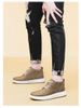 Men's Tooling Shoes Lace-up Leather Retro Handmade Heightening Breathable Sot Leather Sot Sole High-top Casual Board Shoes_vogvips.com