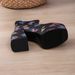 2022 New Large Size Denim Short For Women, Square Toe, Waterproof Platform, High Heel, Fashion Thick Sole Women's Boots_vogvips.com