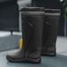 Single Shoe High Tube Waterproof Mouth Rain Boots Size 39-45_vogvips.com