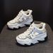 Leather Belt Drill Hollow Dad Shoes Women's Lightweight Inner Height Increase Casual Sports Shoes Platform Sandals_vogvips.com